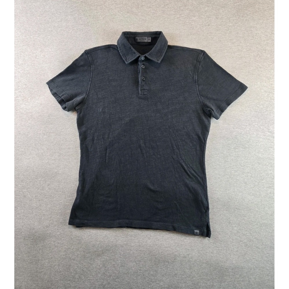 G Fore Polo Shirt Mens Size M Charcoal Golf Clubhouse Slub‎ Cotton Lightweight